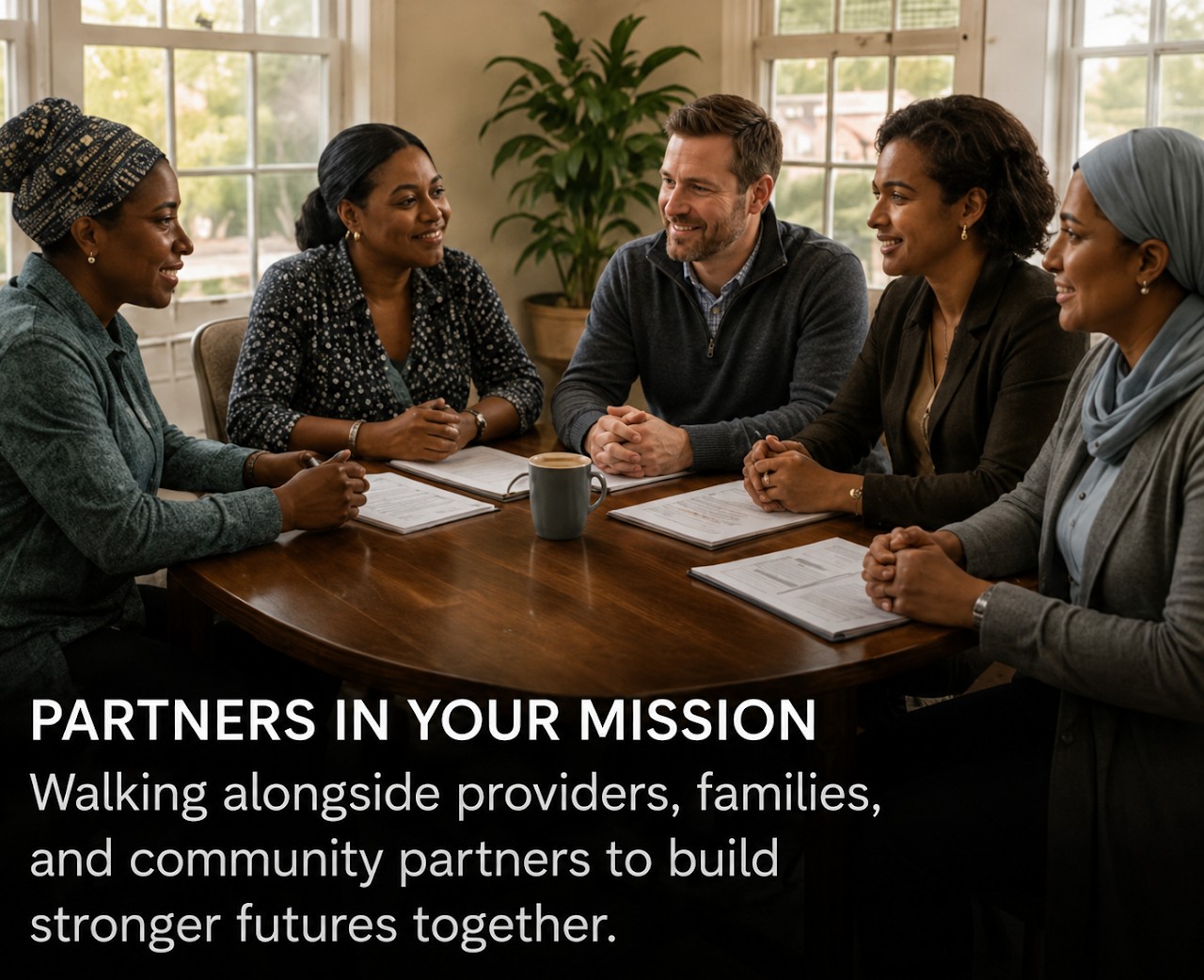 Partners in Your Mission — walking alongside providers, families, and community partners to build stronger futures together